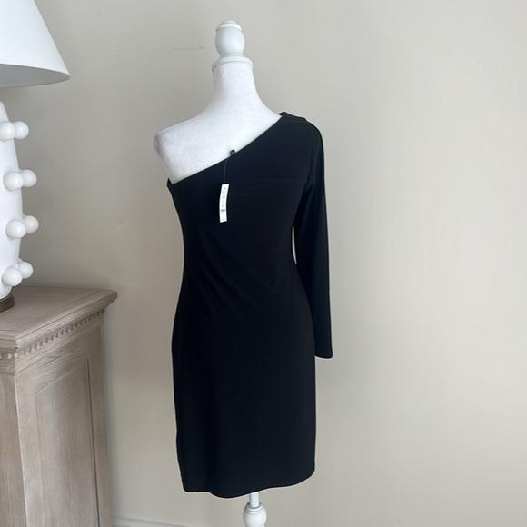 Women’s White House Black Market NWT one sleeve dress size petite extra small - Picture 4 of 6